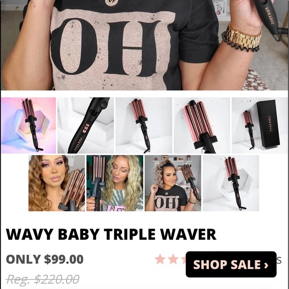 Foxybae Triple Waver Curling Iron - Picture 2 of 3